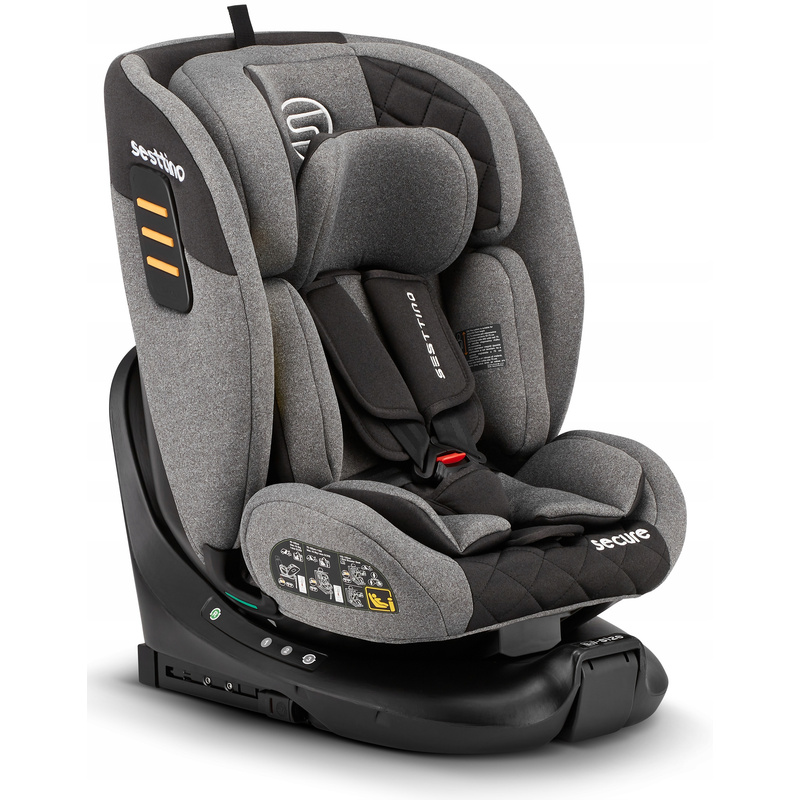 Sesttino Secure Pro Plus i-Size Rotirajuće 360° Auto Sjedalo | 40-150 cm | 0-36 kg | ISOFIX | Produženo Sjedalo za Nazad | Sigurnost & Udobnost za Malu Djecu & Djecu