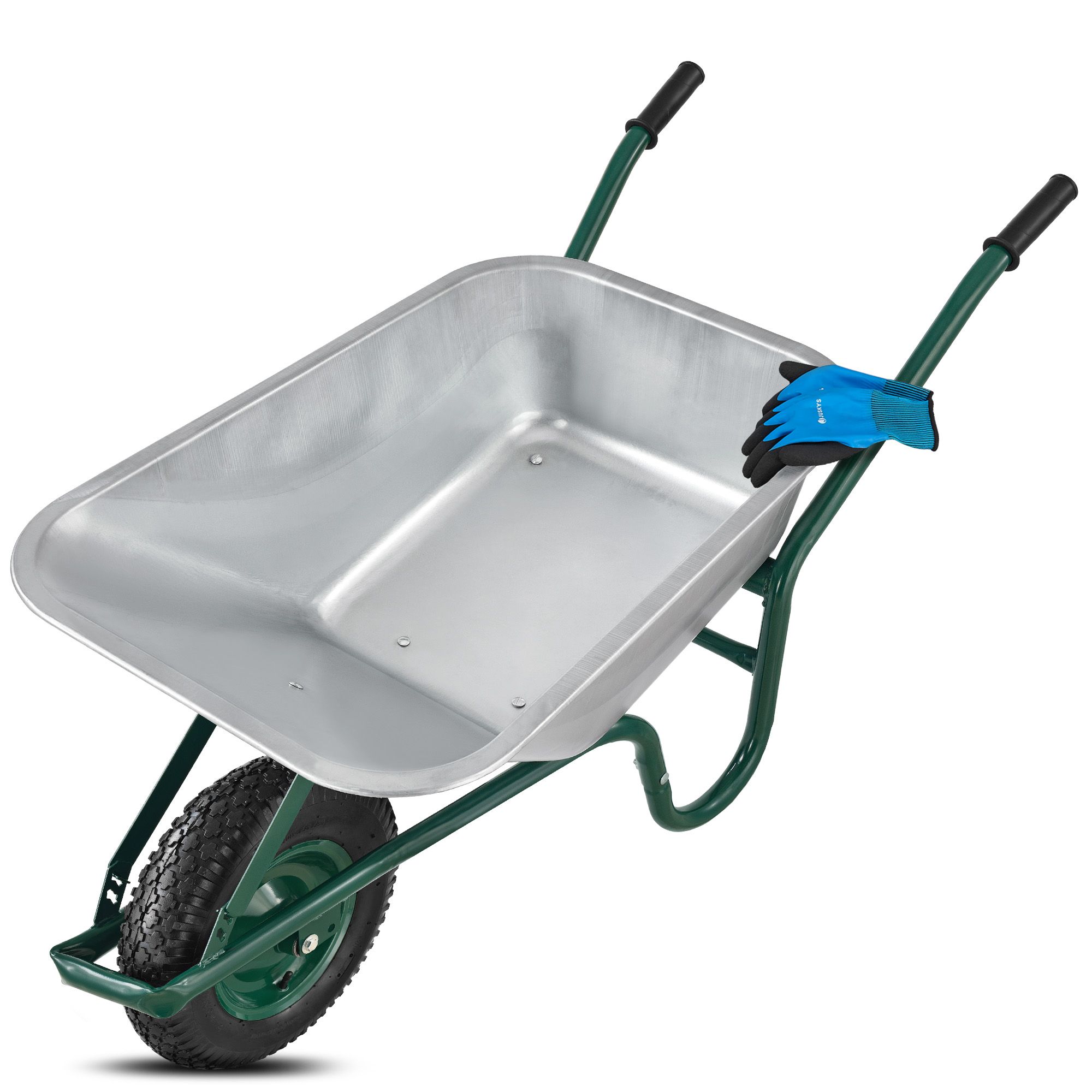 TEMU Garden Wheelbarrow 100l - Silver