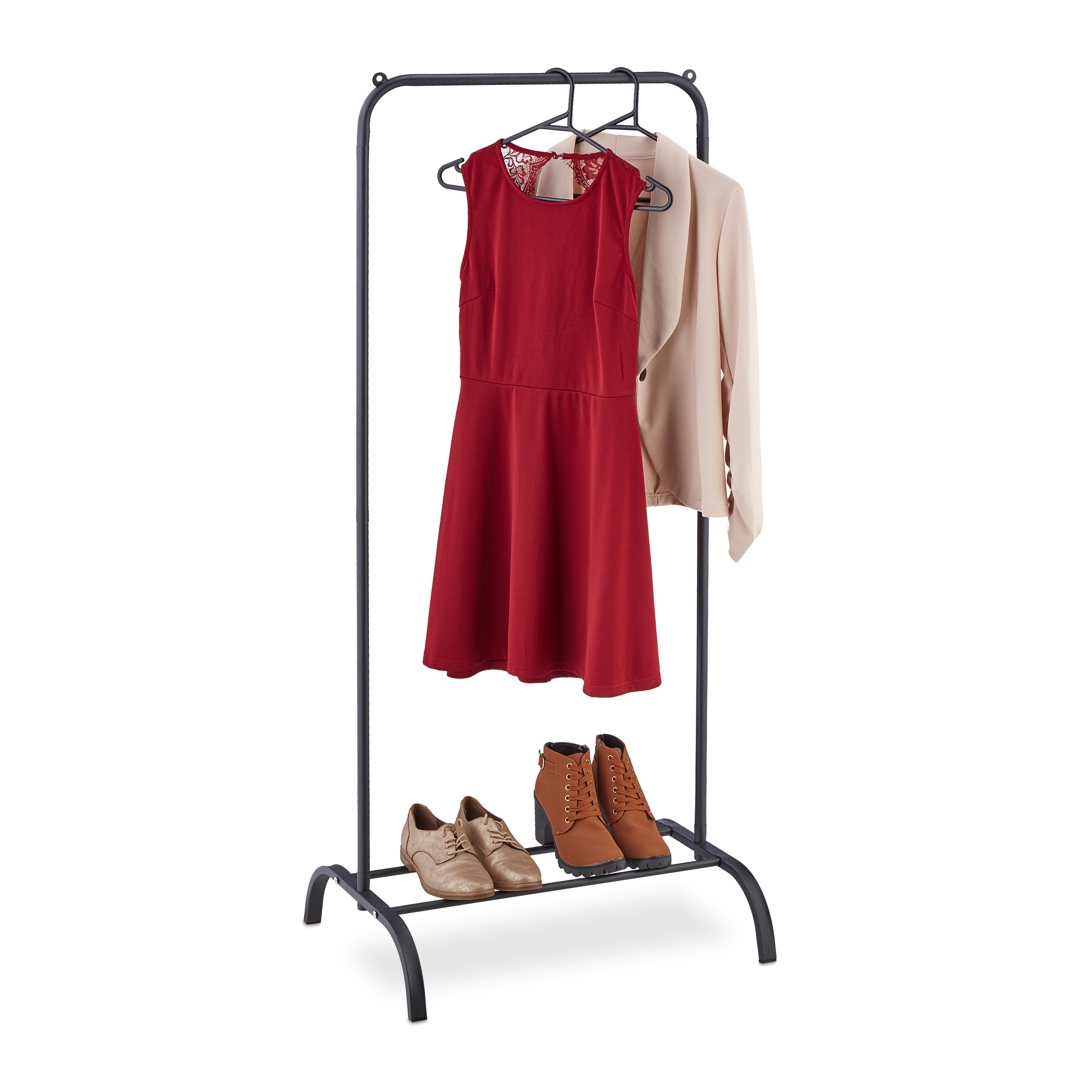Clothing Racks In Black - (w)60 X (h)144 X (d)44 Cm