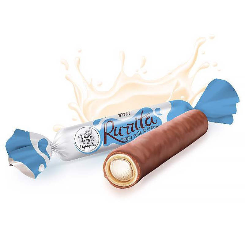 Flying Cow Rurrita Waffle Cones With Milk-flavored Filling, 1 Kg