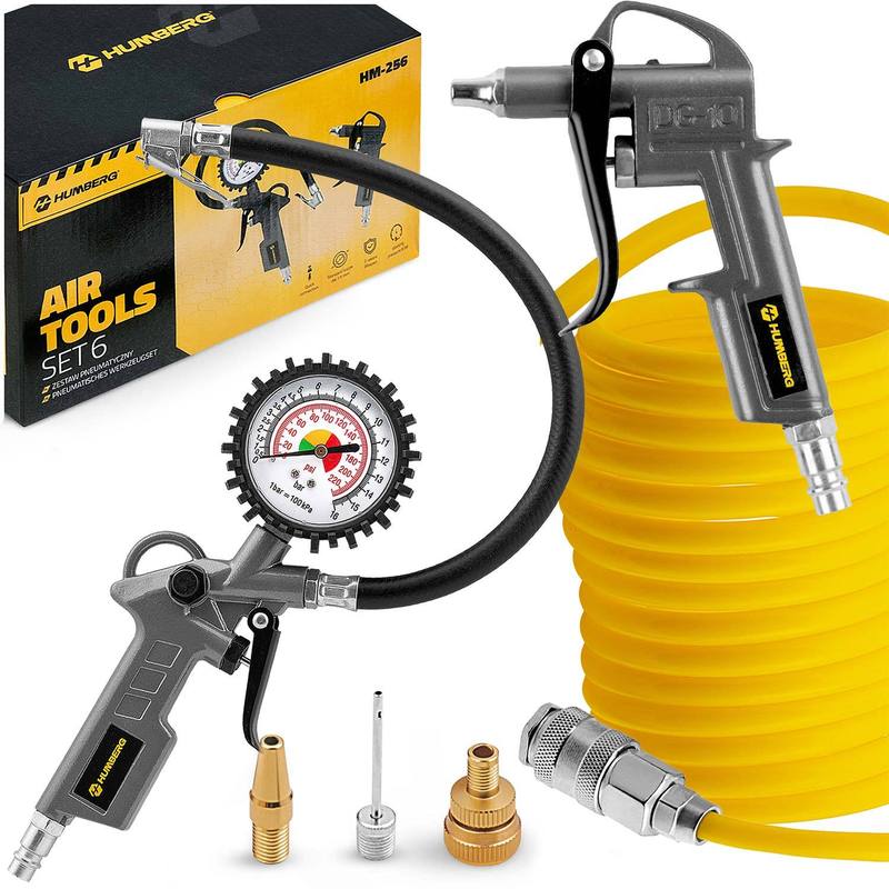 Pneumatic Tool Set, 6-piece, For Humberbg Hm-256 Compressor
