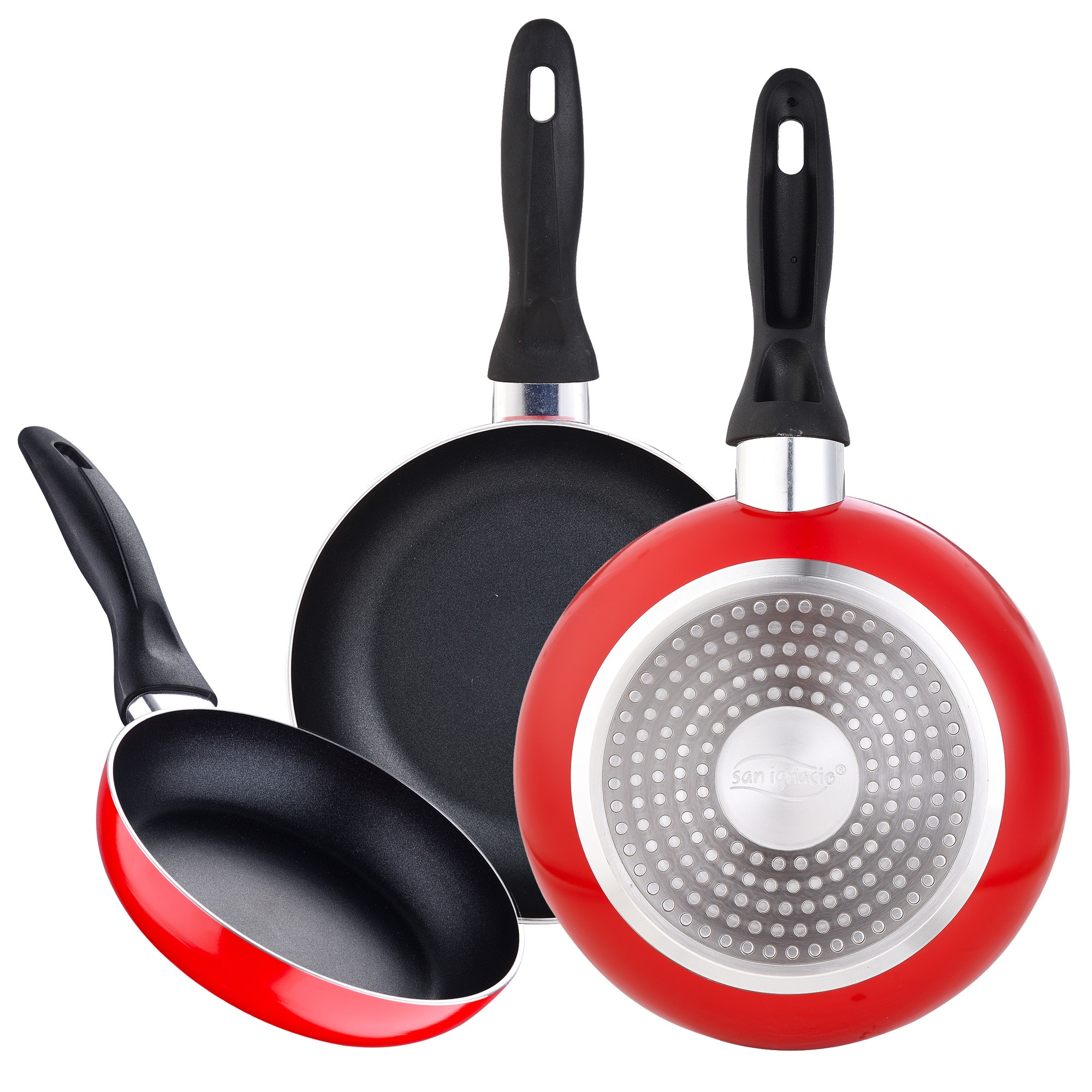 Image of 3-piece Frying Pan Set 16/20/24 Cm San Navy