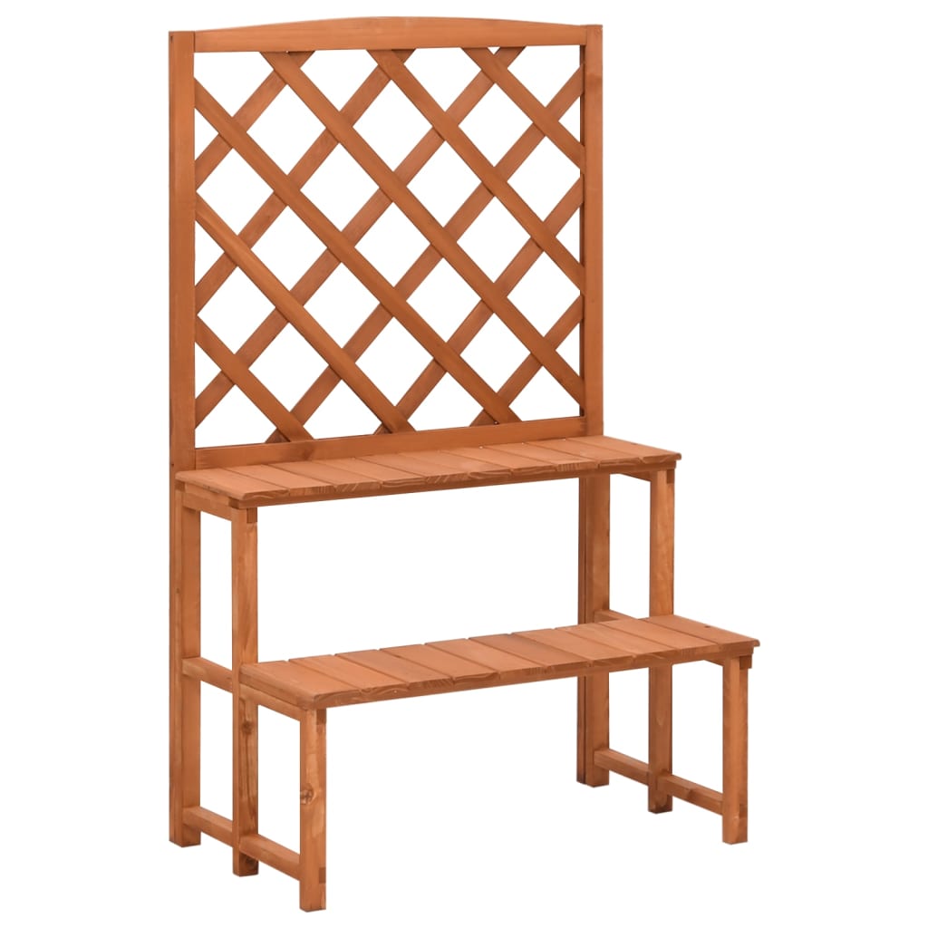 Image of Vidaxl Wooden Plant Stand, Plant Shelf, Flower Shelf, Trellis, Wooden Trellis, Wooden Espalier, Plant Support