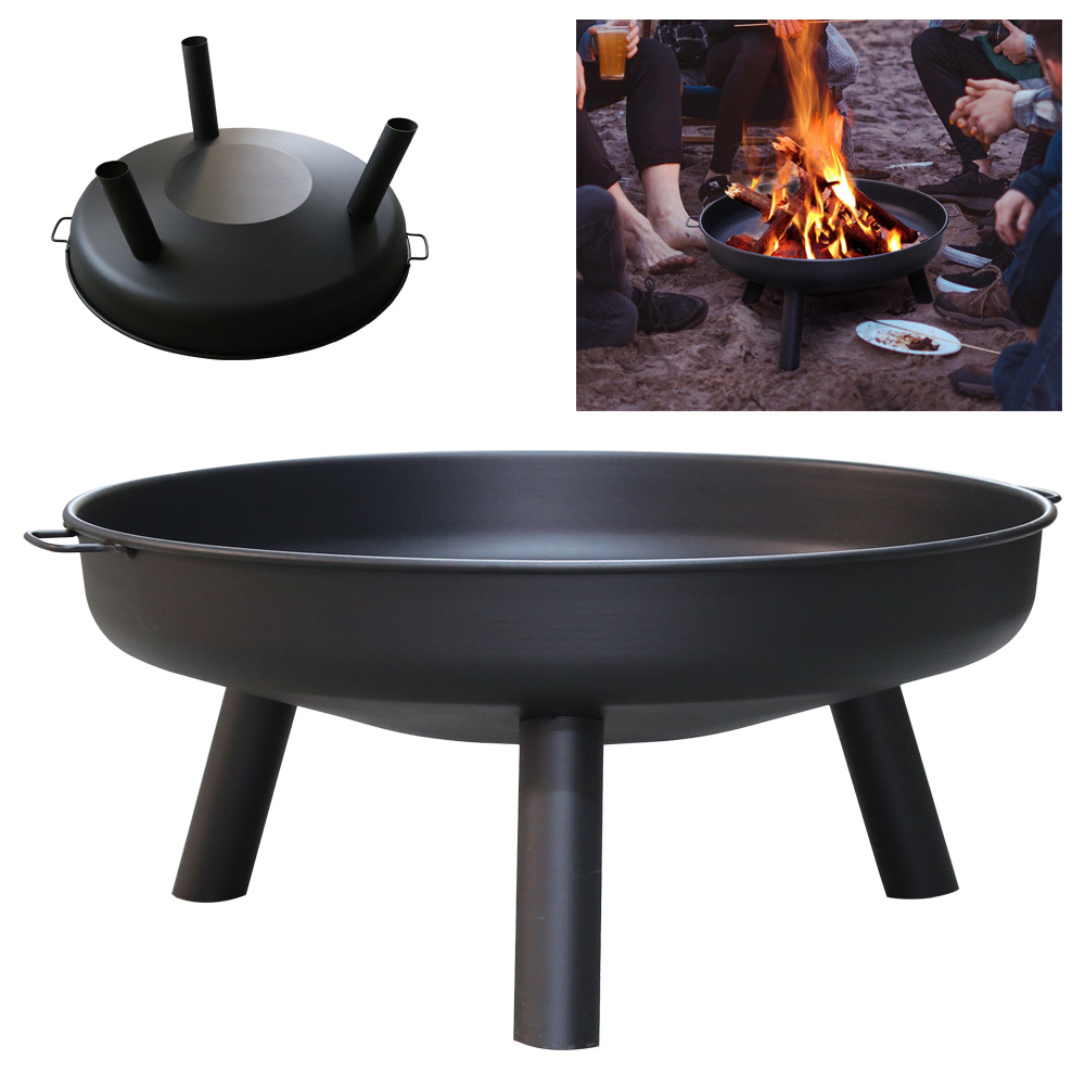 TEMU Fire Pit Fire Pit Fire Basket Fire Bucket Iron Fire Pit With Handle