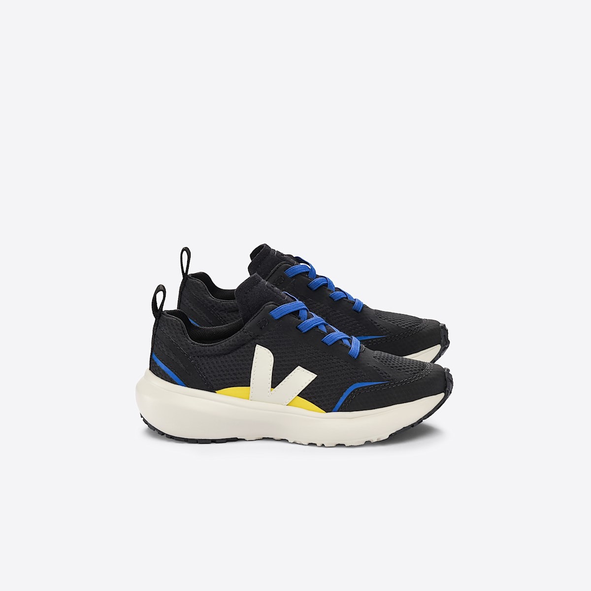 Image of See Small Canary Light Alveomesh Children's Black Sneakers, Comfortable Shoes For Daily Stylizations, School, , And .