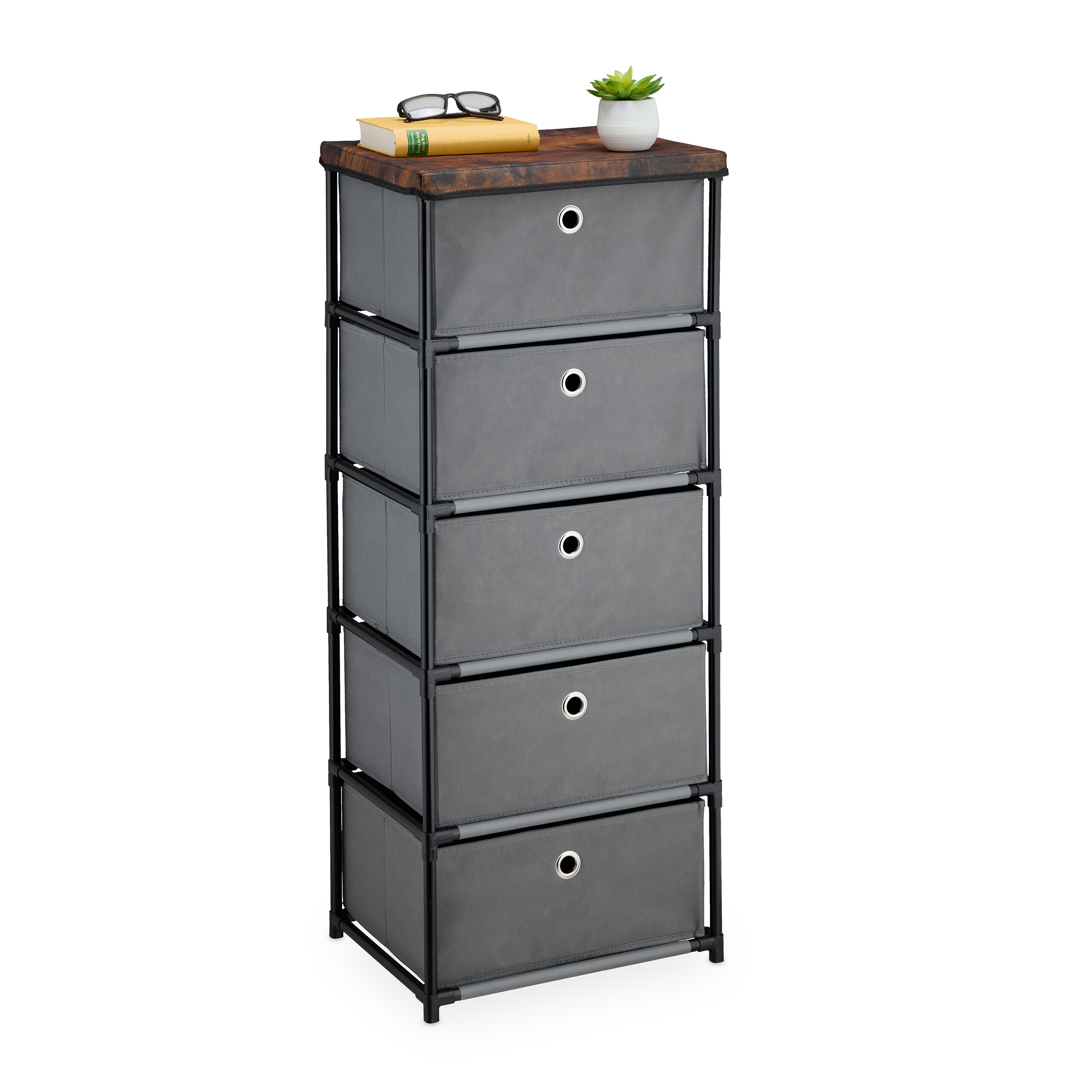 Image of Dresser In Gray/brown - (w)43 X (h)105 X (d)33 Cm