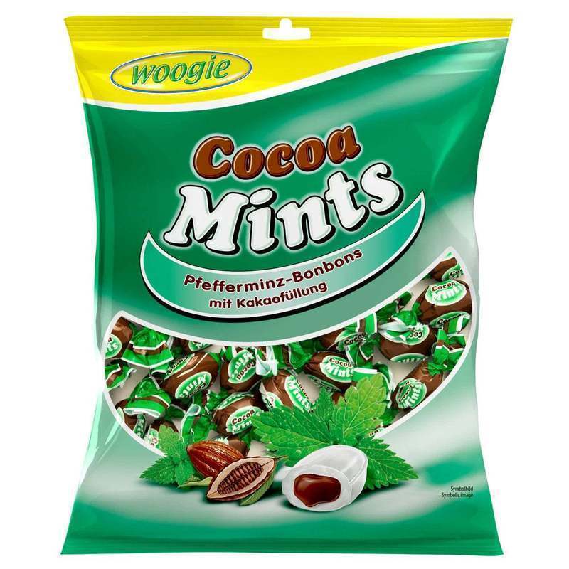 Woogie Peppermint Bonbons With Cocoa Filling Peppermint Bonbons 150g