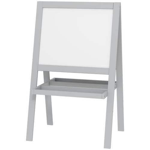 Easel Painting Easel with White Board And Blackboard, Storage Shelves