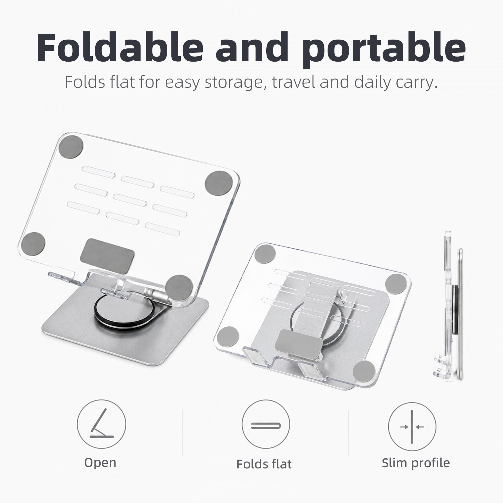 Adjustable Rotating Tablet Holder for Home and Office