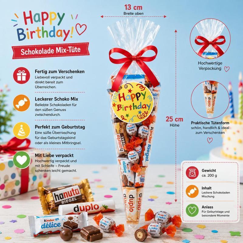 Happy Birthday Chocolate Mix Bag - Ready Birthday Gift | Candy & Bar