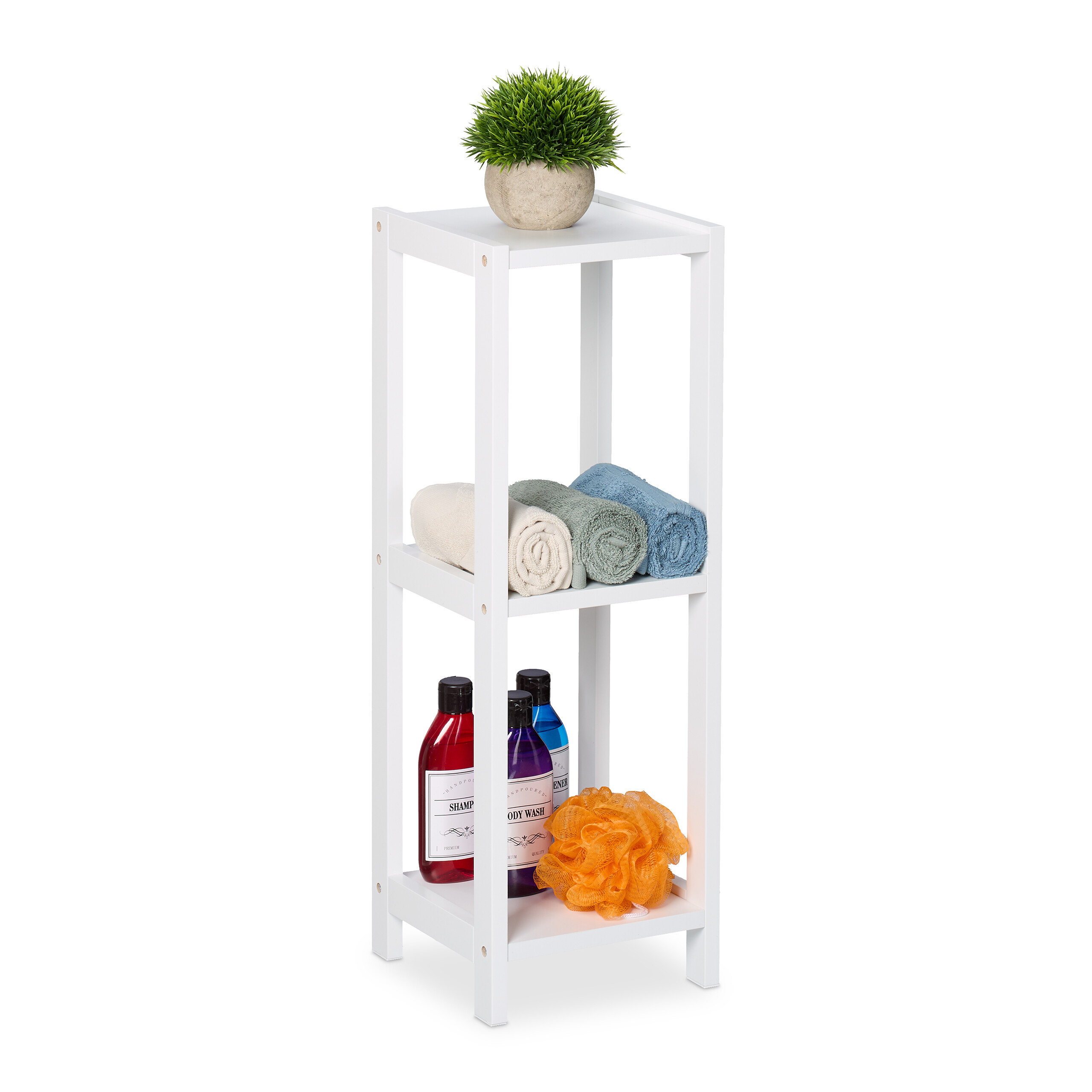 White Shelf - (w)22 X (h)65 X (d)22 Cm