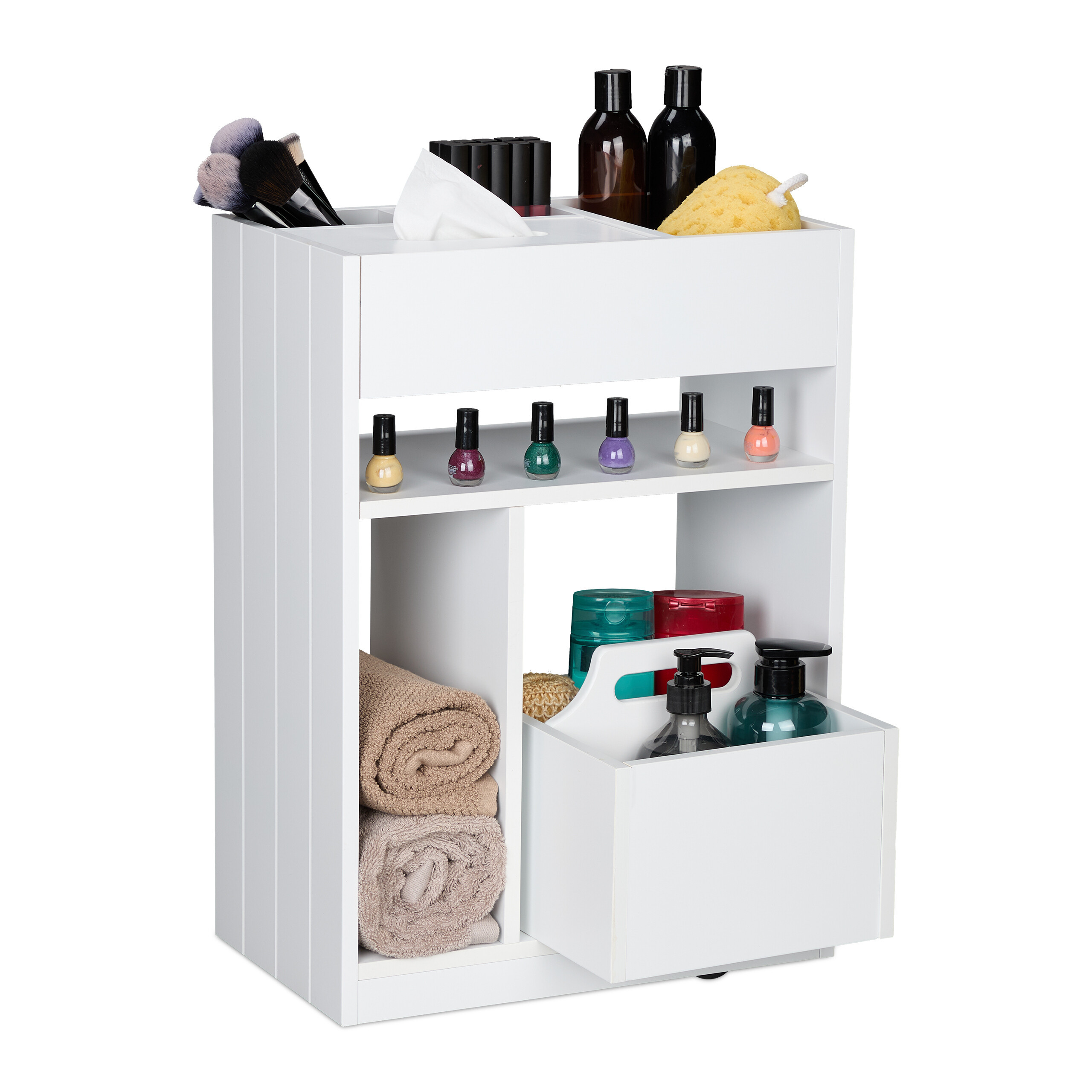 Niche Shelf In White - (w)38.5 X (h)55 X (d)23 Cm