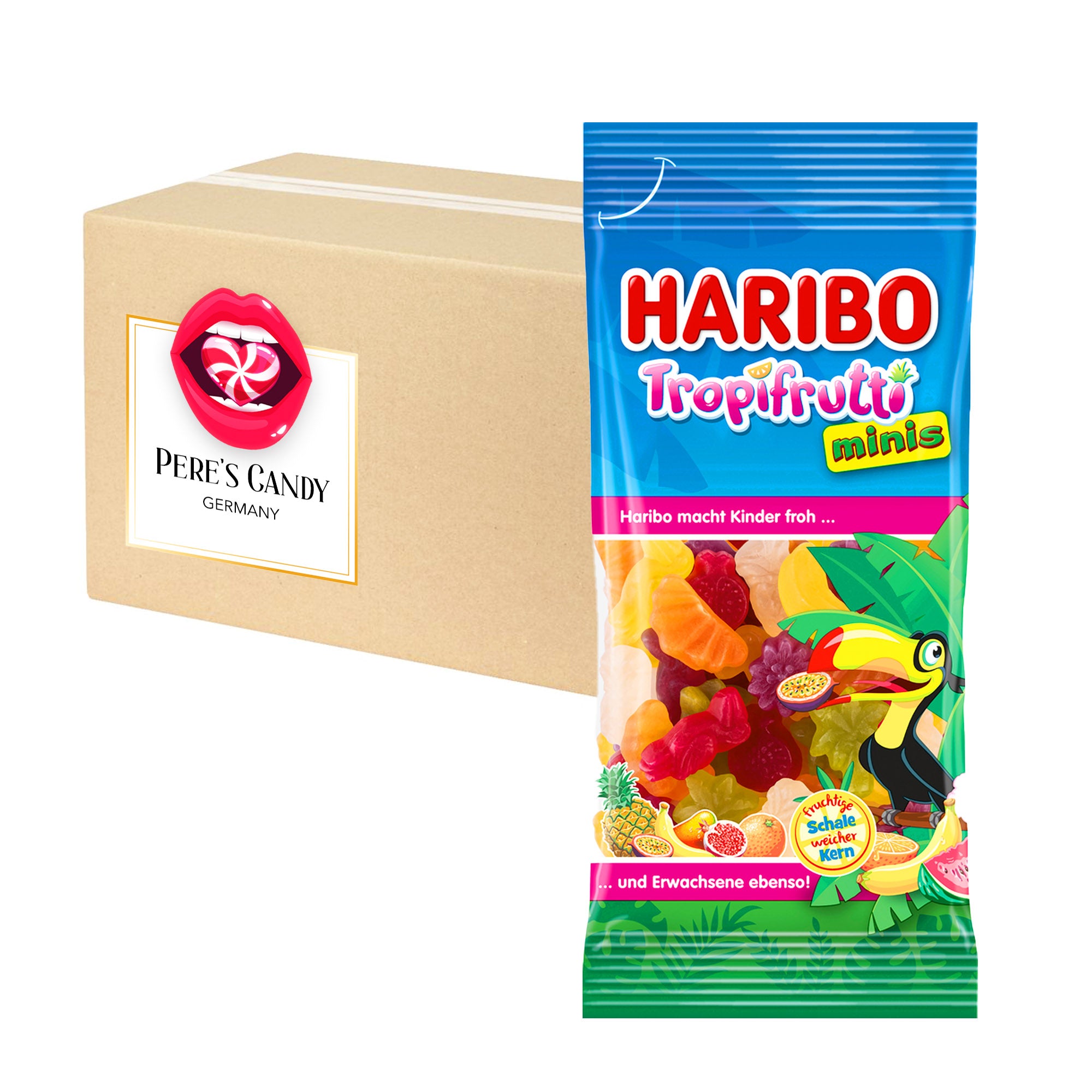 Haribo Mini Tropical Fruits 14x75g