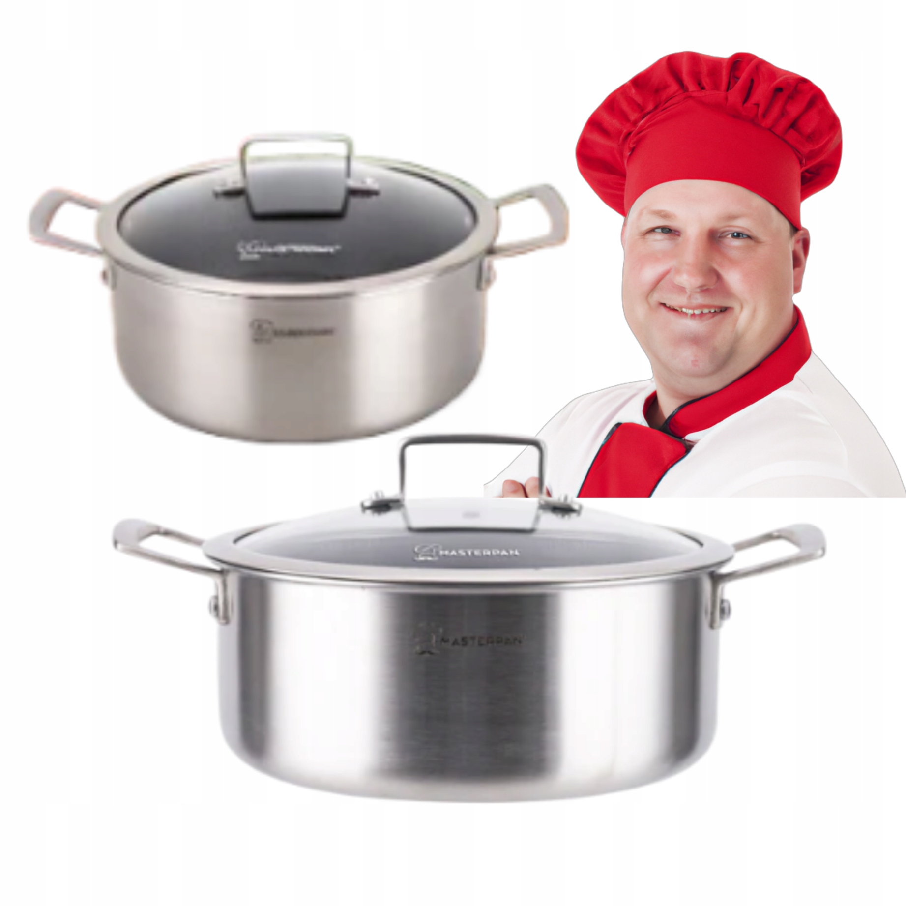 Stainless Steel 24 Cm Pot With Lid - Perfect For Boiling, Steaming, Baking And Braising On Gas And Induction Cooktop