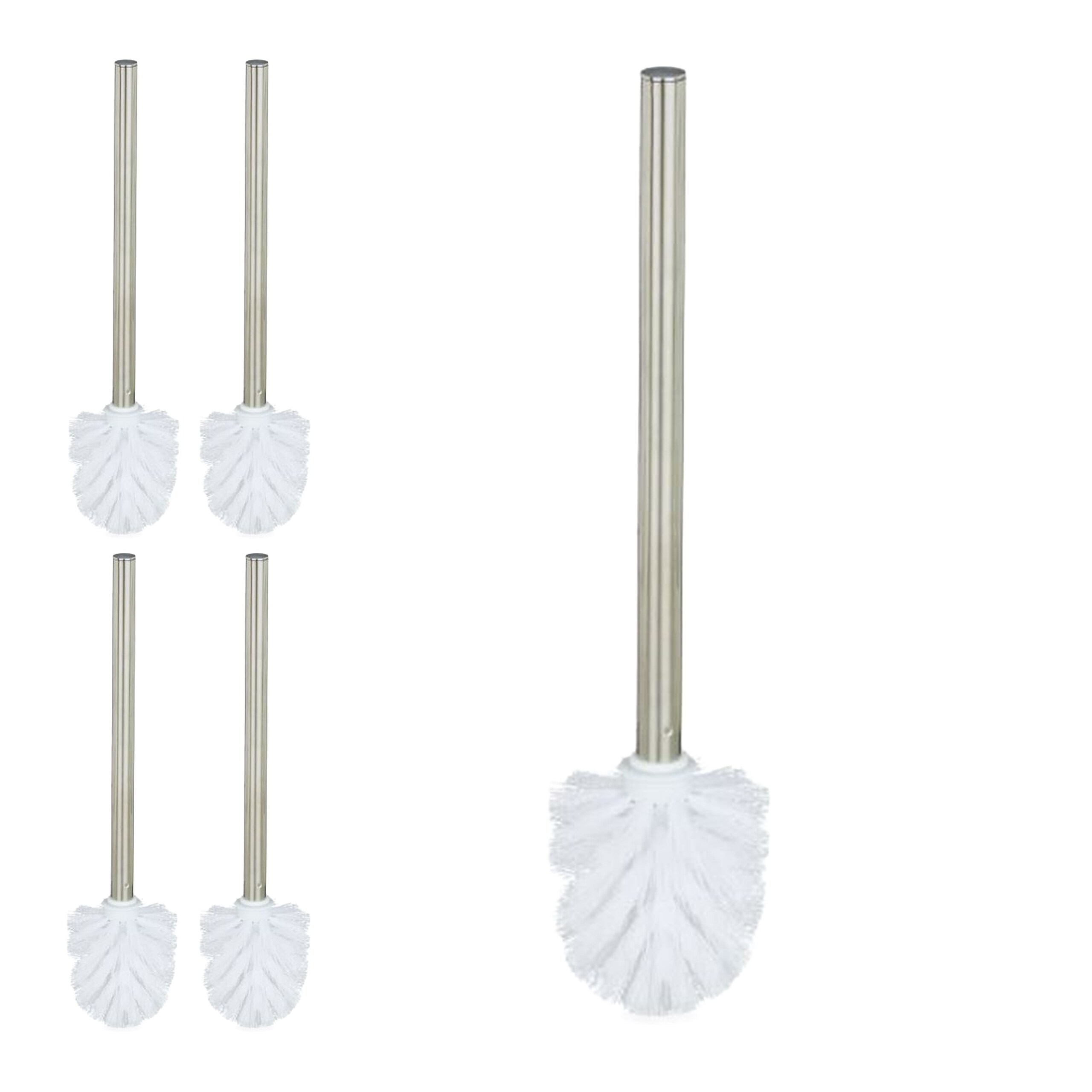 5-pack White Toilet Brushes