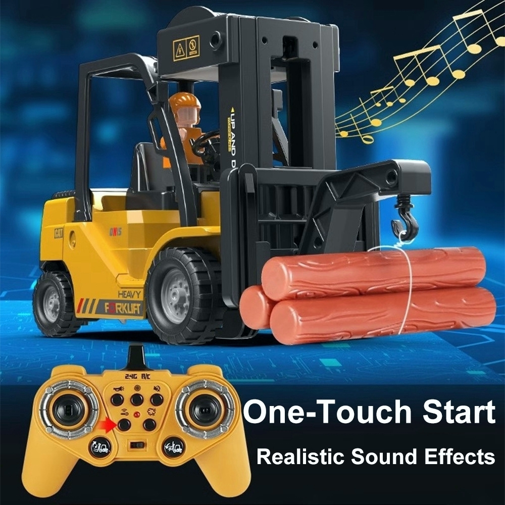 Remote Control Forklift Toy with Multifunctional Features