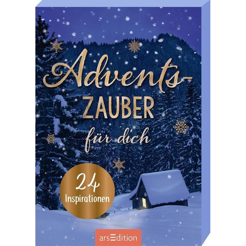 Image of Advent Magic For You - 24 Inspirations - Paperback - Card Box With 24 Cards And Foil Stamping - 25 Pages - German - 2024 - Ars Edition Gmbh - Ean 9783845857466