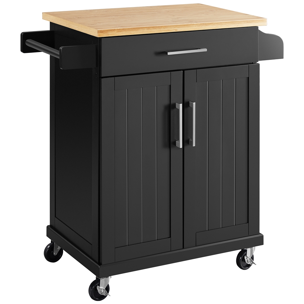Costoffs Kitchen Cart On Wheels Kitchen Islands Mobile Serving Cart With Drawer & Cabinet Trolley Kitchen Trolley