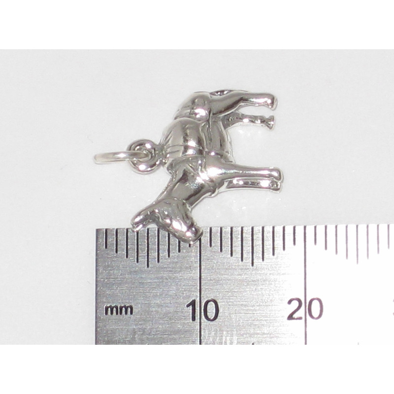 Sterling Silver Donkey Mule Charm, Animal Lover Gift