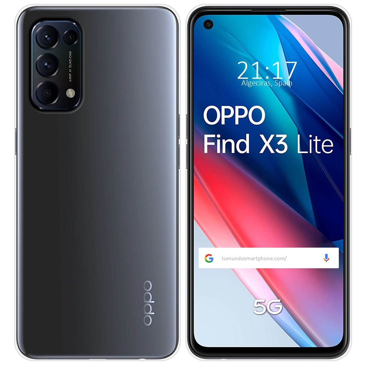 TEMU Silicona Gel TPU Transparente para Oppo Find X3 Lite 5G