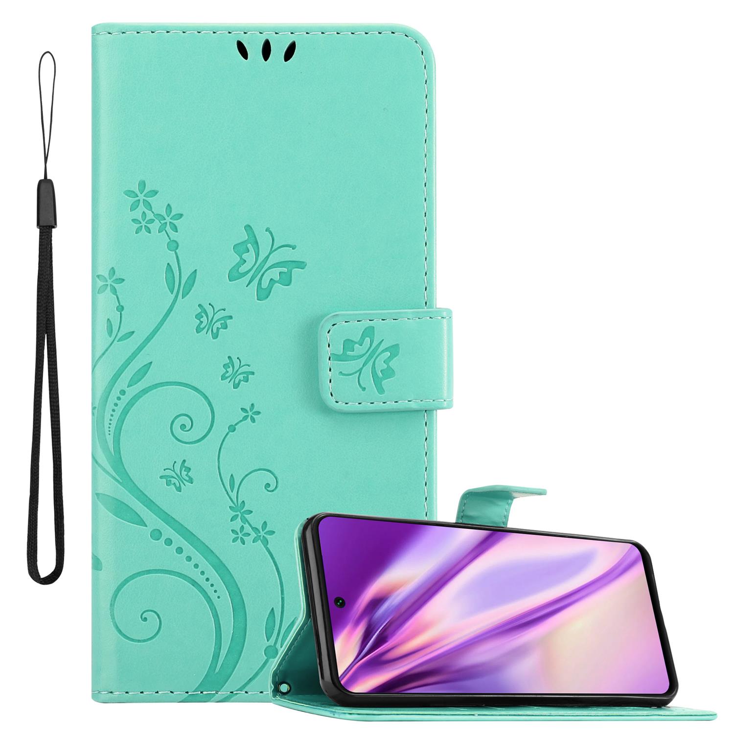 Case Compatible For Huawei 2021 Protective Cover With Magnetic Closure, Stand Function And Card Slots Flip Case Flower Cover Phone Case Foldable Case Book Bag