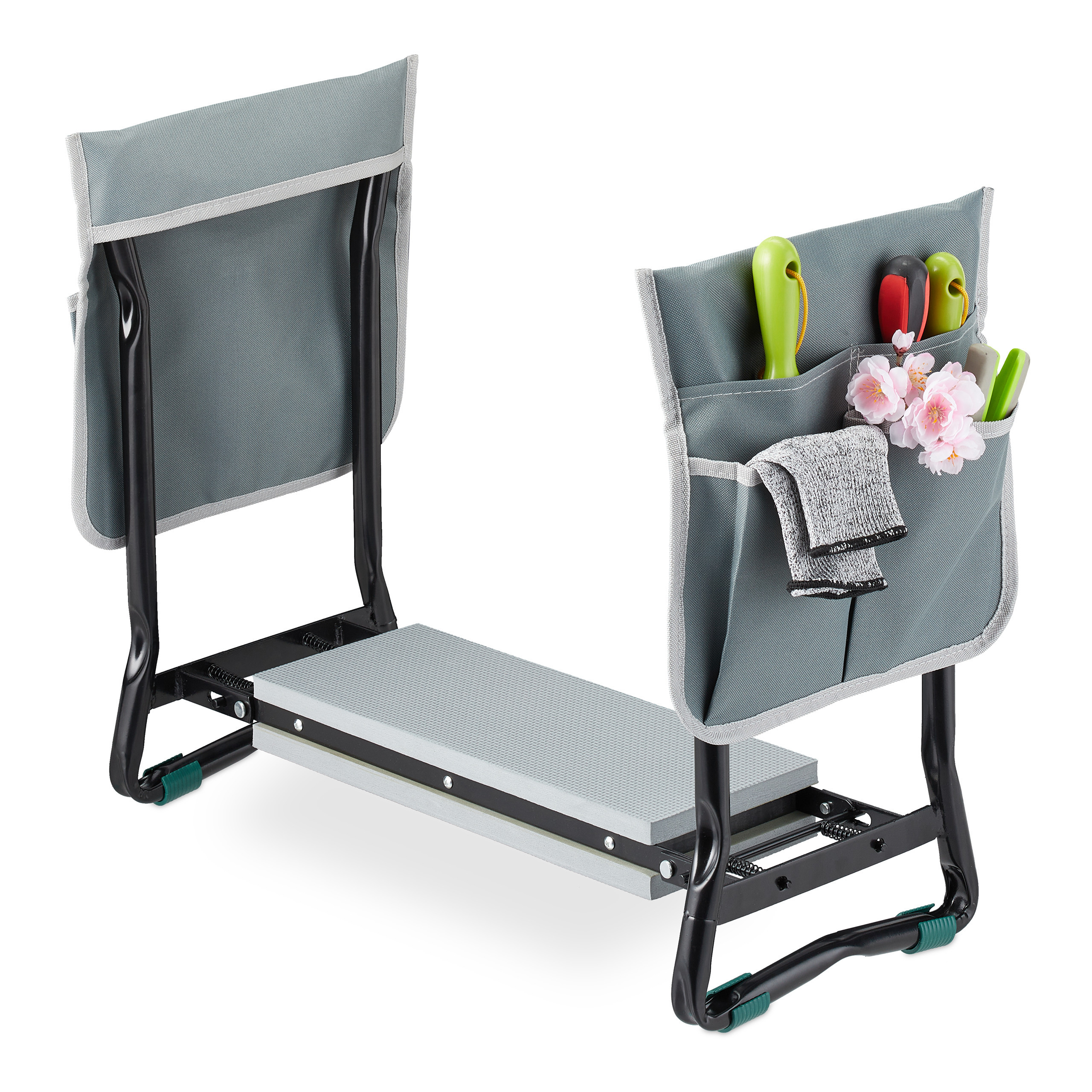 Knee Bench In Black/gray - (w)59 X (h)50 X (d) Cm