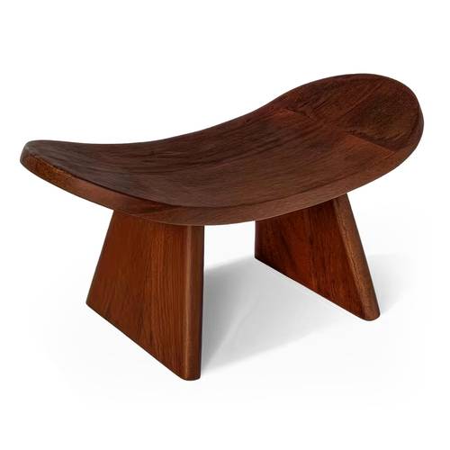 wooden meditation chair with sturdy triangular legs smooth seat for yoga prayer fitness portable ergonomic kneeling stool for home outdoor use