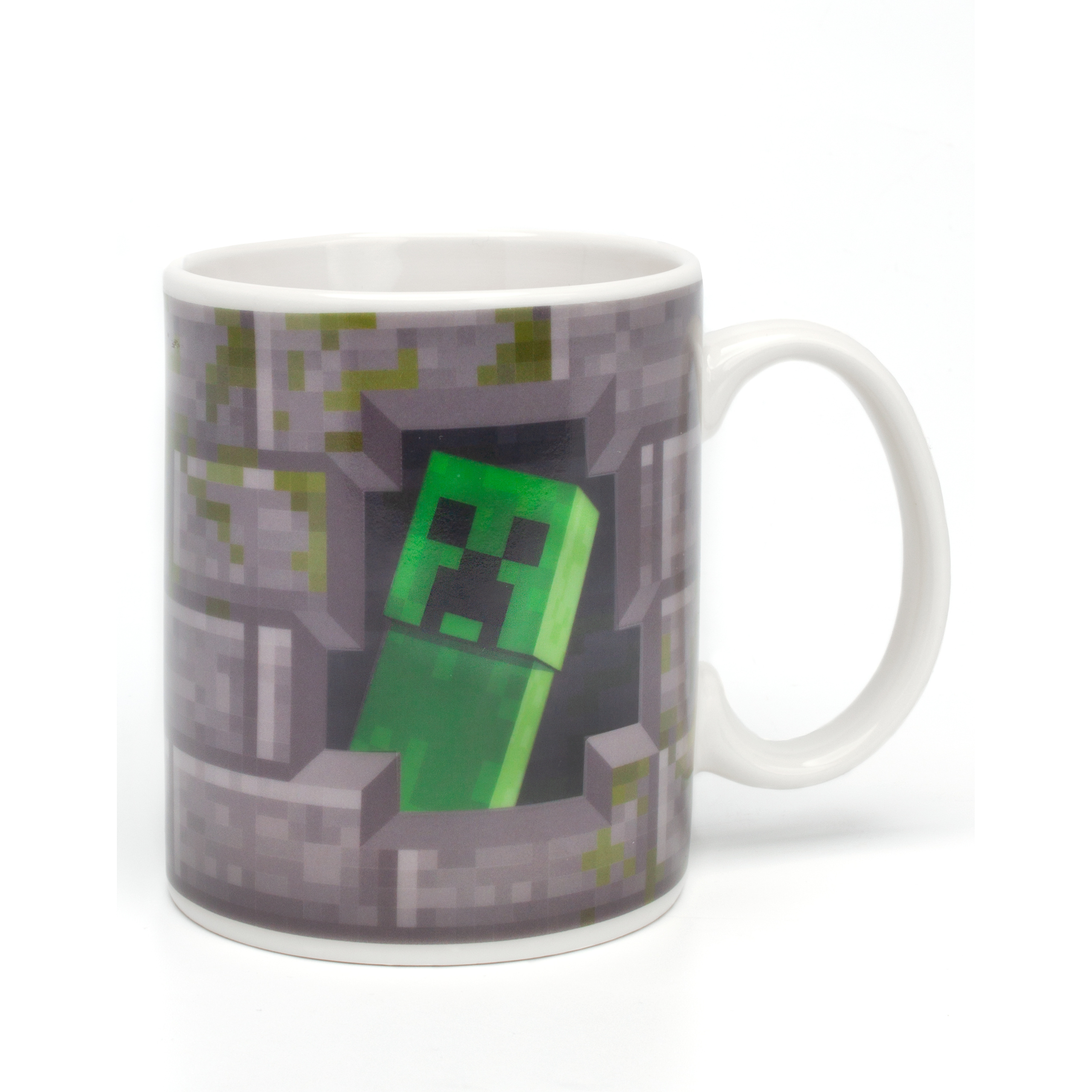 TEMU Creeper Inside 11oz/312ml Heat Changing Ceramic Grey Mug