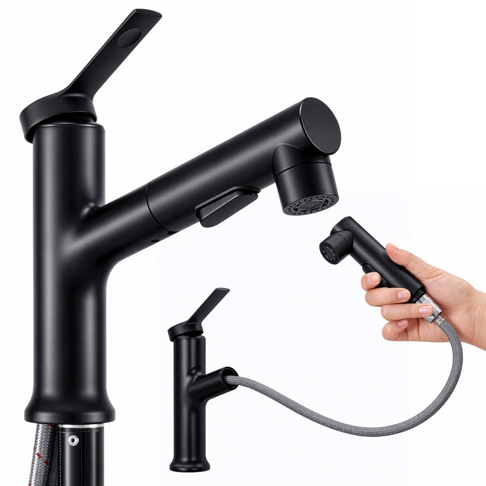 Modern Single-lever Washbasin Faucet With Low Outlet Height For Bathroom Sinks, Simple Operation &