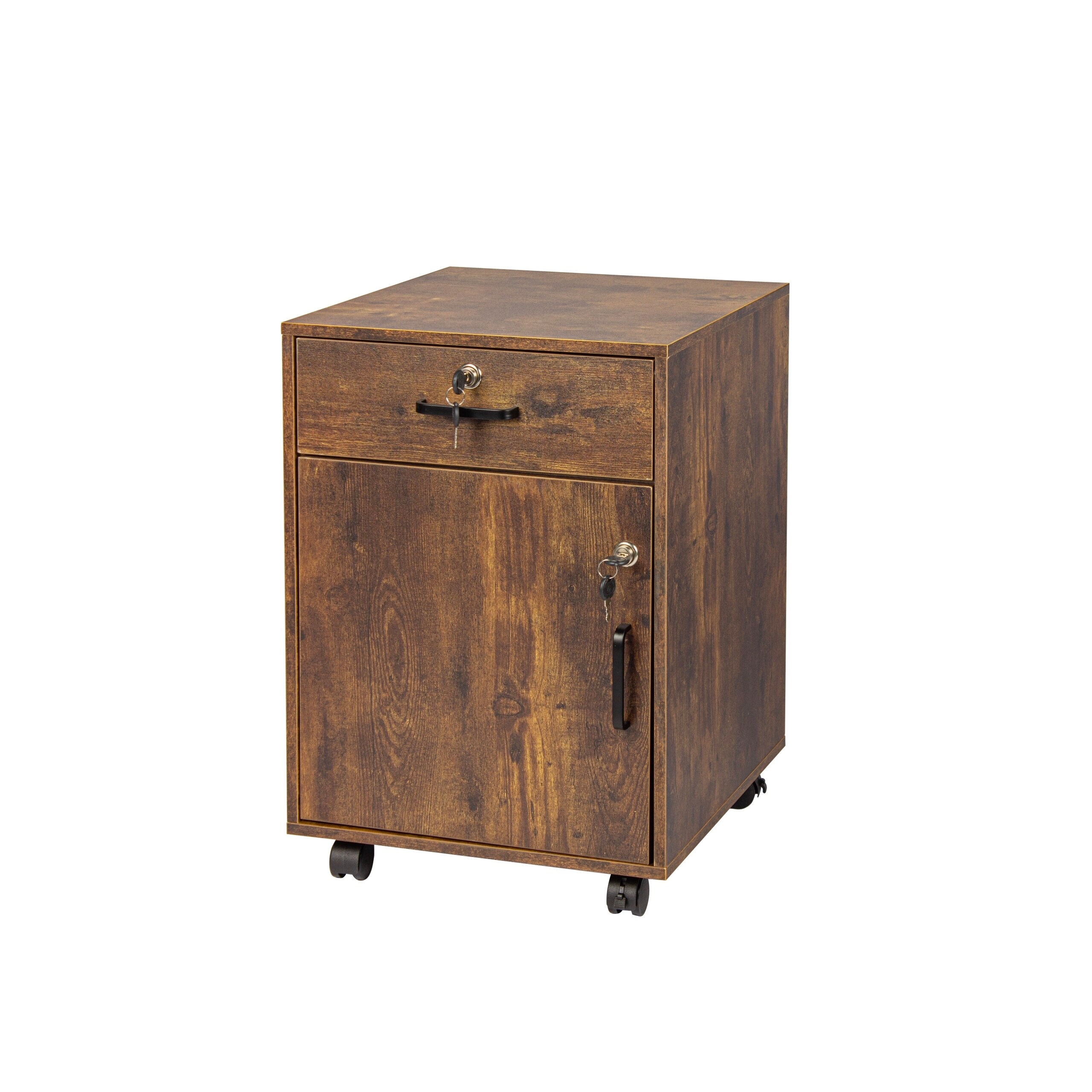 Image of Rollcontainer In Vintagebraun - (b)40 X (h)57 X (t)40 Cm