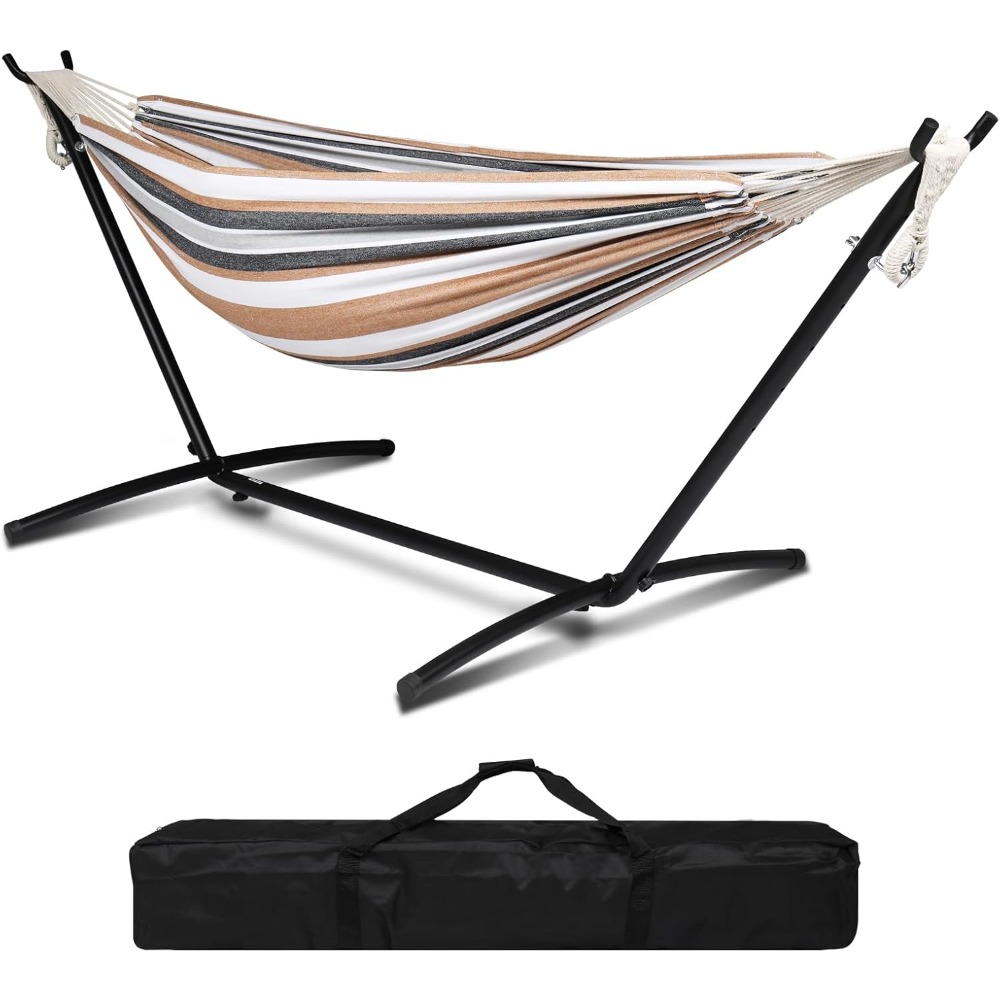 E-shop Bonnlo Hängematte Outdoor,Hängematte Gestell mit ca.204 kg Tragfähigkeit,Inklusive Tragetasche, für Indoor-Außenterrasse & Terrasse & Hof und