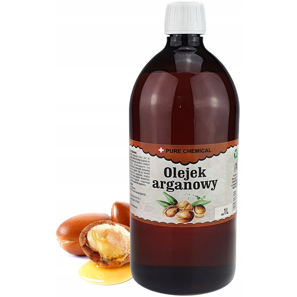 Unrefined Argan Oil Cold-pressed 1l From Morocco -, No Additives, Perfect For Skincare, Patented Multi-closure Packaging 1000 Ml