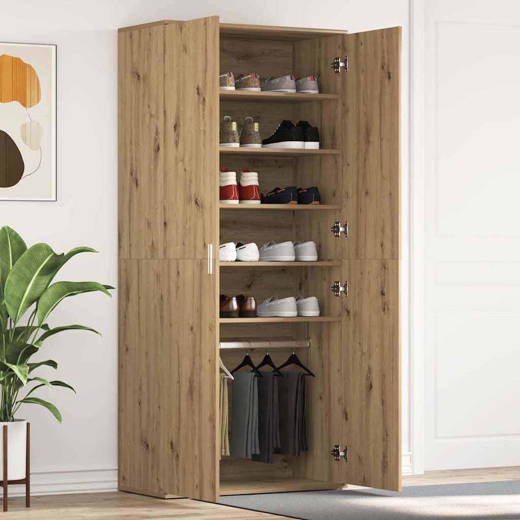 Vidaxl Schoenenkast 80X39X180 Cm Geprefabriceerd Hout