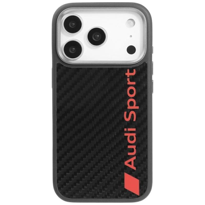 R8 Carbon Fiber Magsafe Case For Iphone 17 Pro - Black, Lightweight, Durable, Elegant Carbon Fiber Shell, Fast Magsafe Charging
