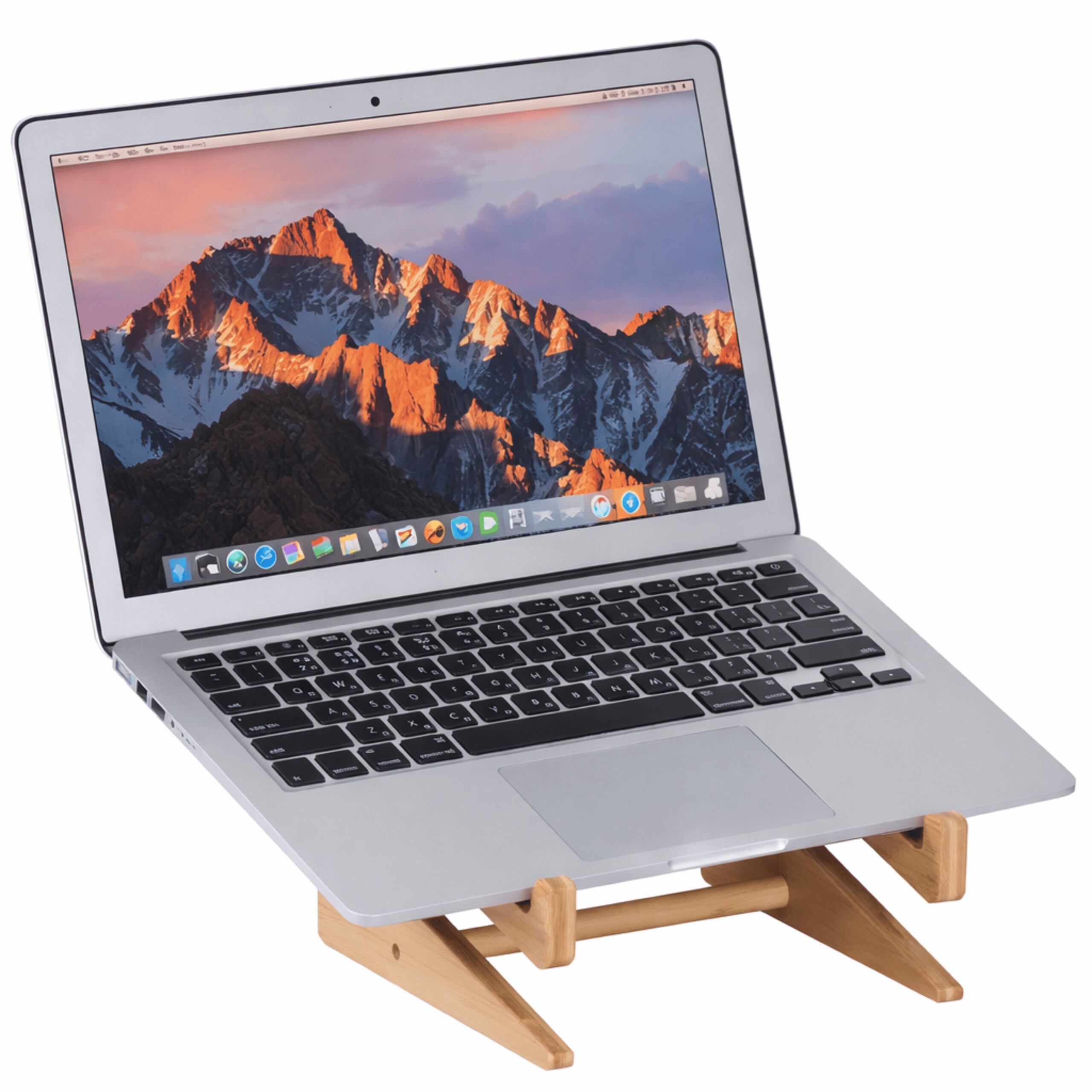 Laptop Stand In Natural - (w)21 X (h)11.5 X (d)21 Cm