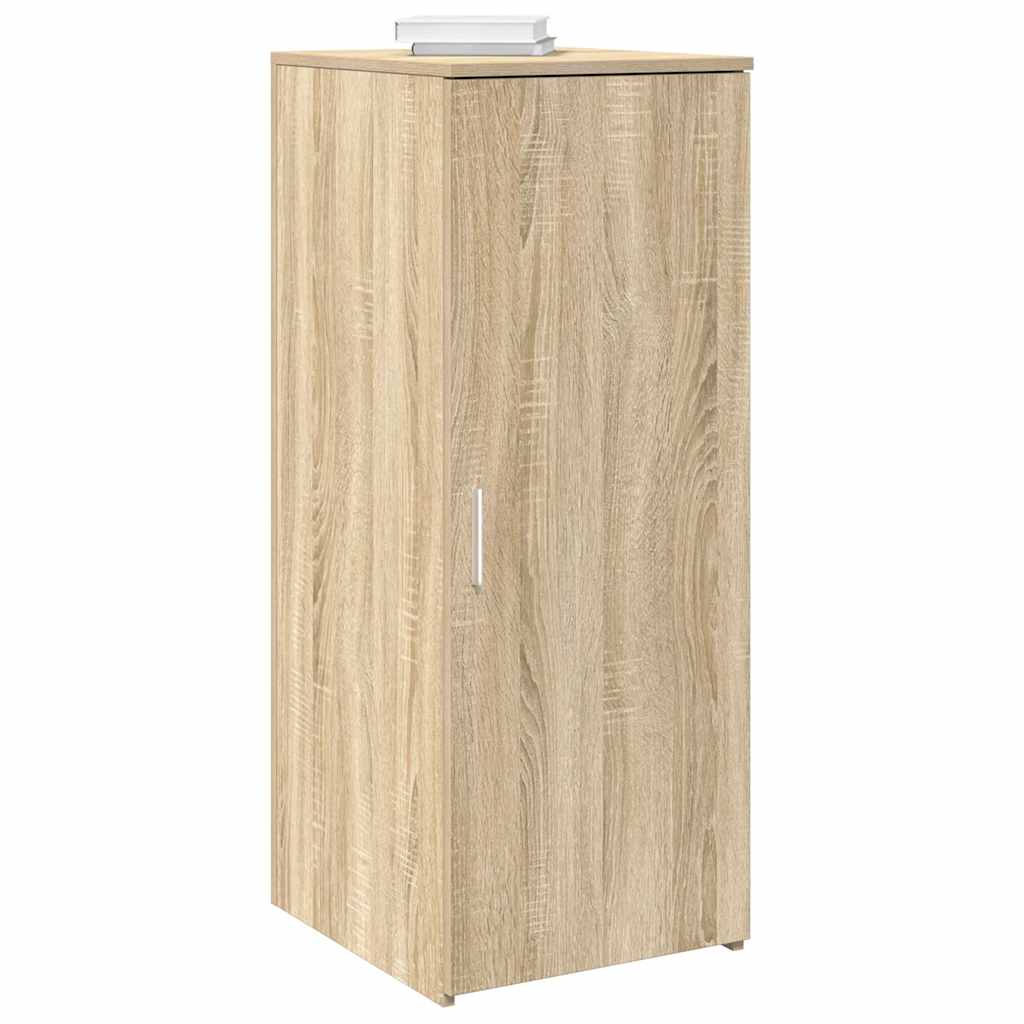 Image of Vidaxl Storage Cabinet Oak 40x45x103.5 Cm Wood Material, Cabinet, File Cabinet, Storage Cabinet, Office Cabinet, Cabinet For Desk