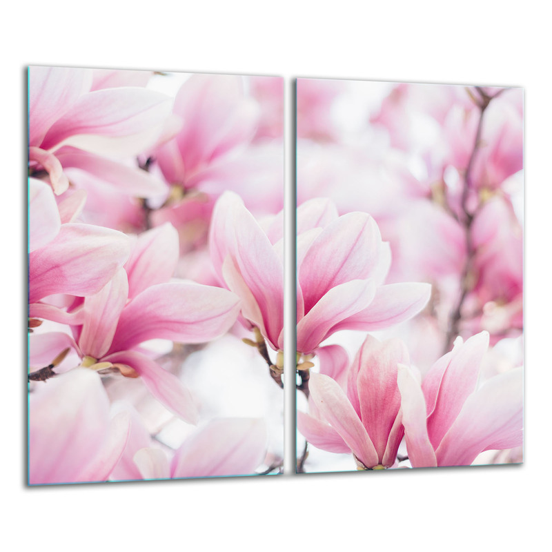 Glass Cutting Board 2x 30x52 Flowers