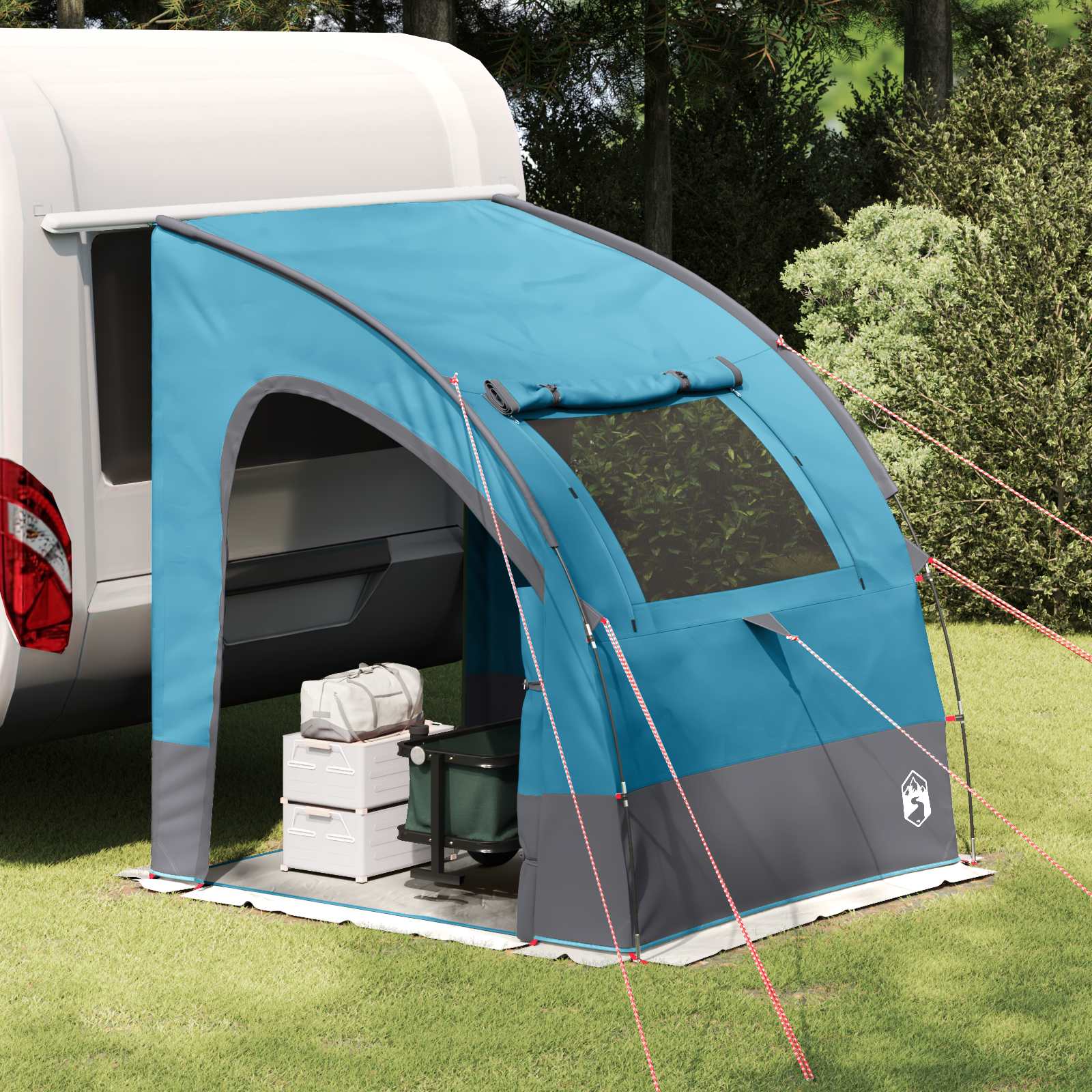 Image of Tailgate Awning 194 X 180 X 210 Cm Blue , Camping Tent, Modern , Portable Accessory, Family, Festival, For