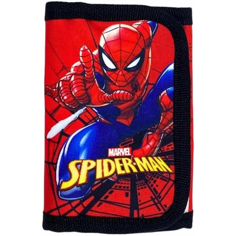 TEMU Portafoglio per bambini e ragazzi portafogli con portamonete e portatessere SPIDER