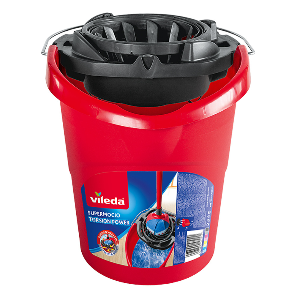 Vileda SuperMocio Torsion Floor Mop Bucket and Wringer