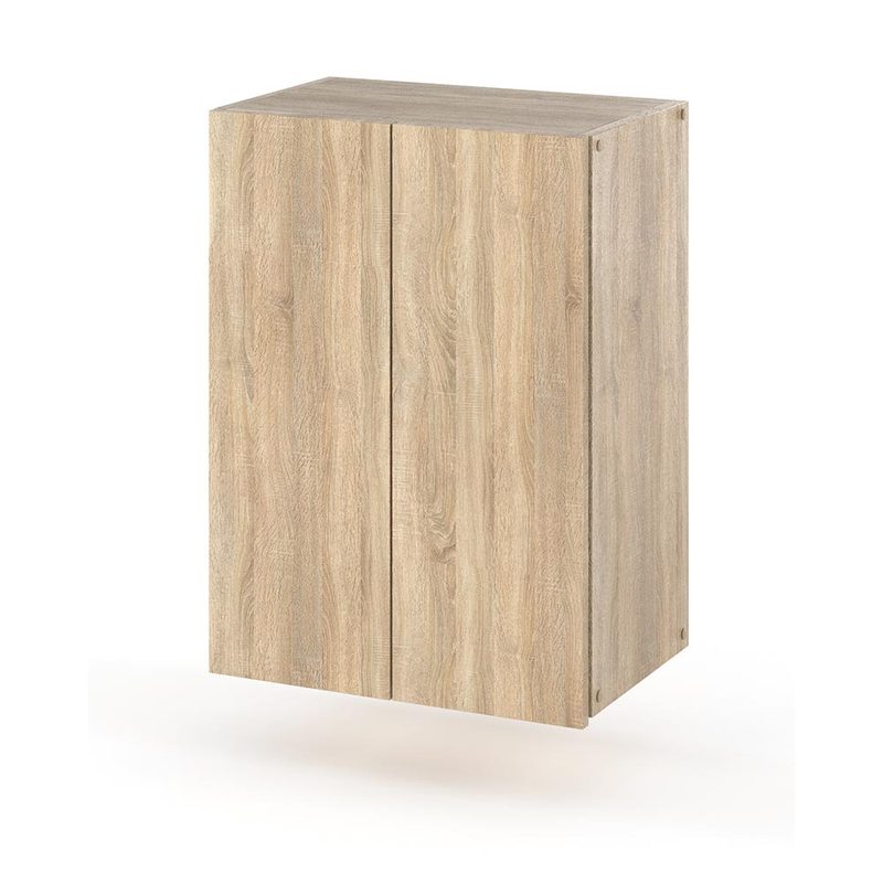 Image of Oak Hanging Bathroom Cabinet, 40 Cm, Bathroom Vanity Unit