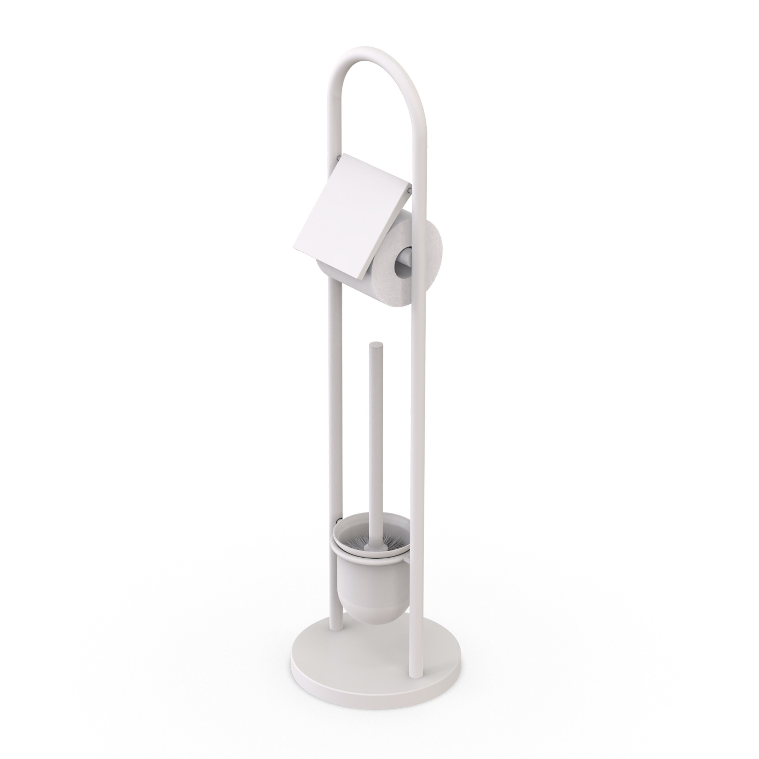 Wc Set In White - (h)79 X Ø 22 Cm