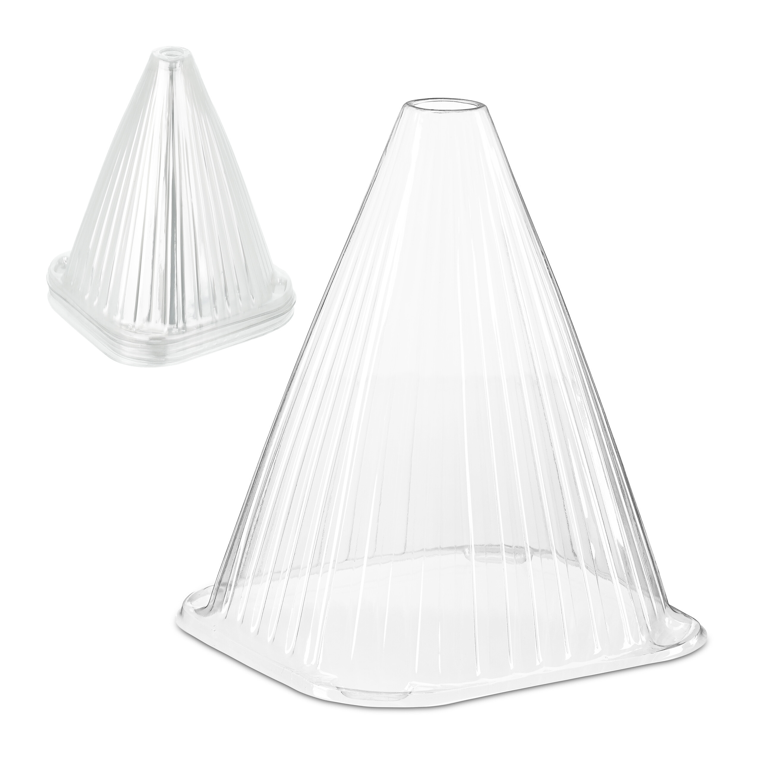 10-pack Transparent Plant Hats - (w)19 X (h)22 X (d)19 Cm