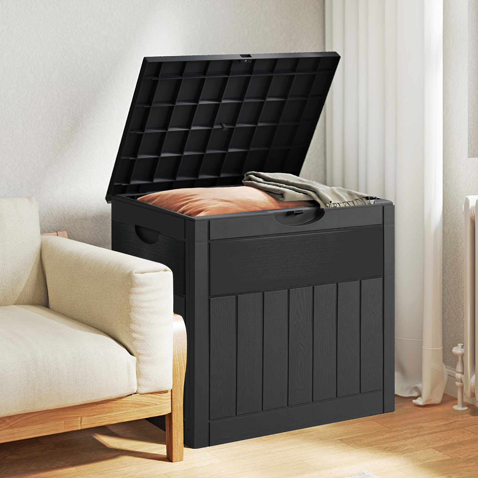 126L Multifunctional Storage Box with Detachable Design