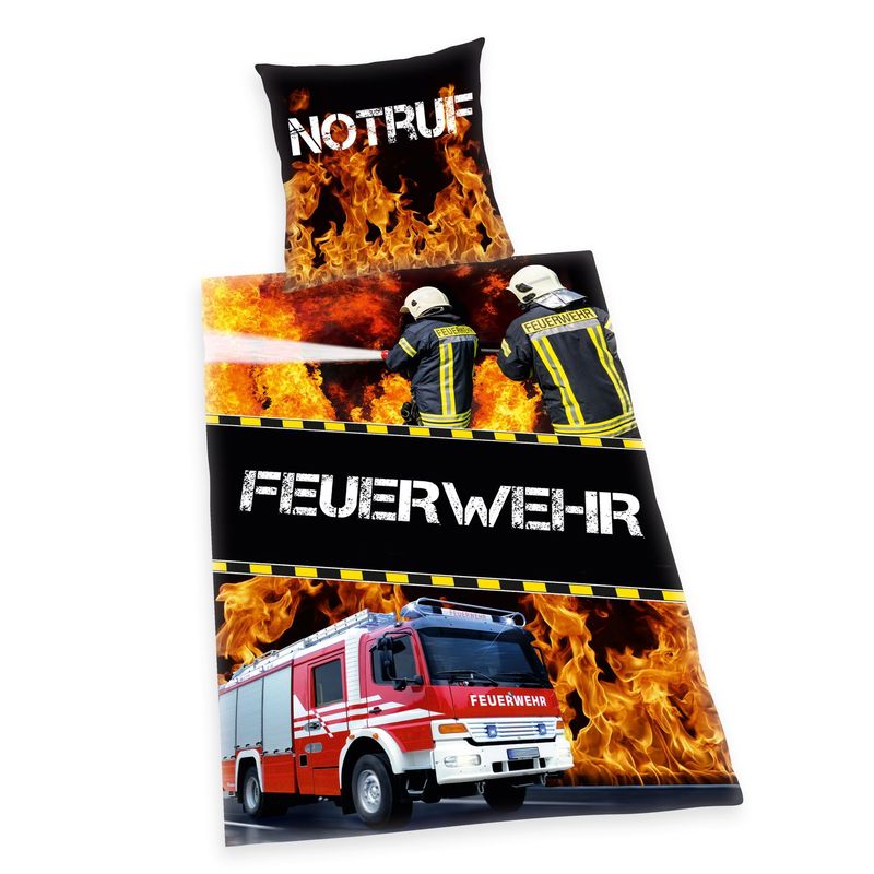 Image of Sheep Herding Bed Linen Fire Emergency Call 135 X 200 Cm + 80 X 80