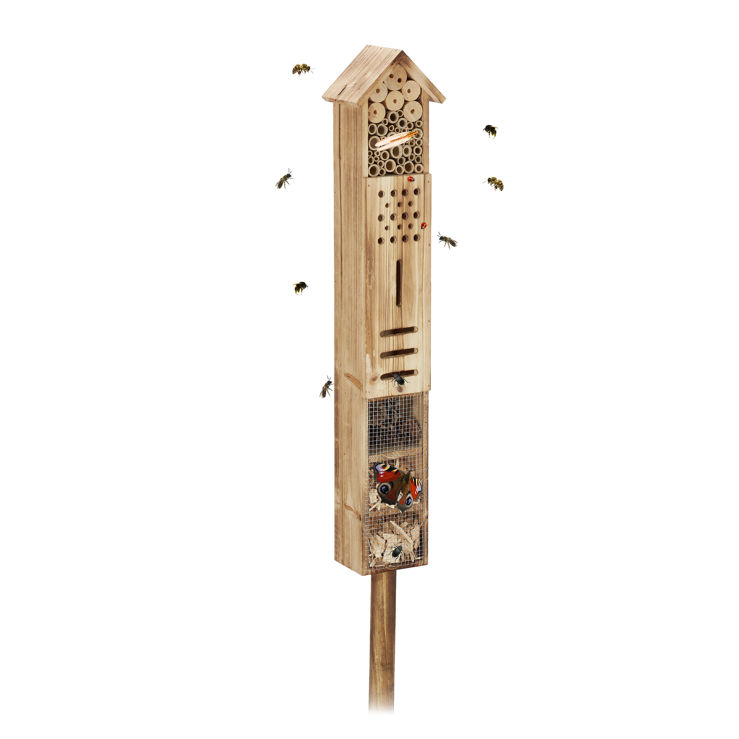 E-shop Insektenhotel in Natur - (B)15.5 x (H)150 x (T)11 cm