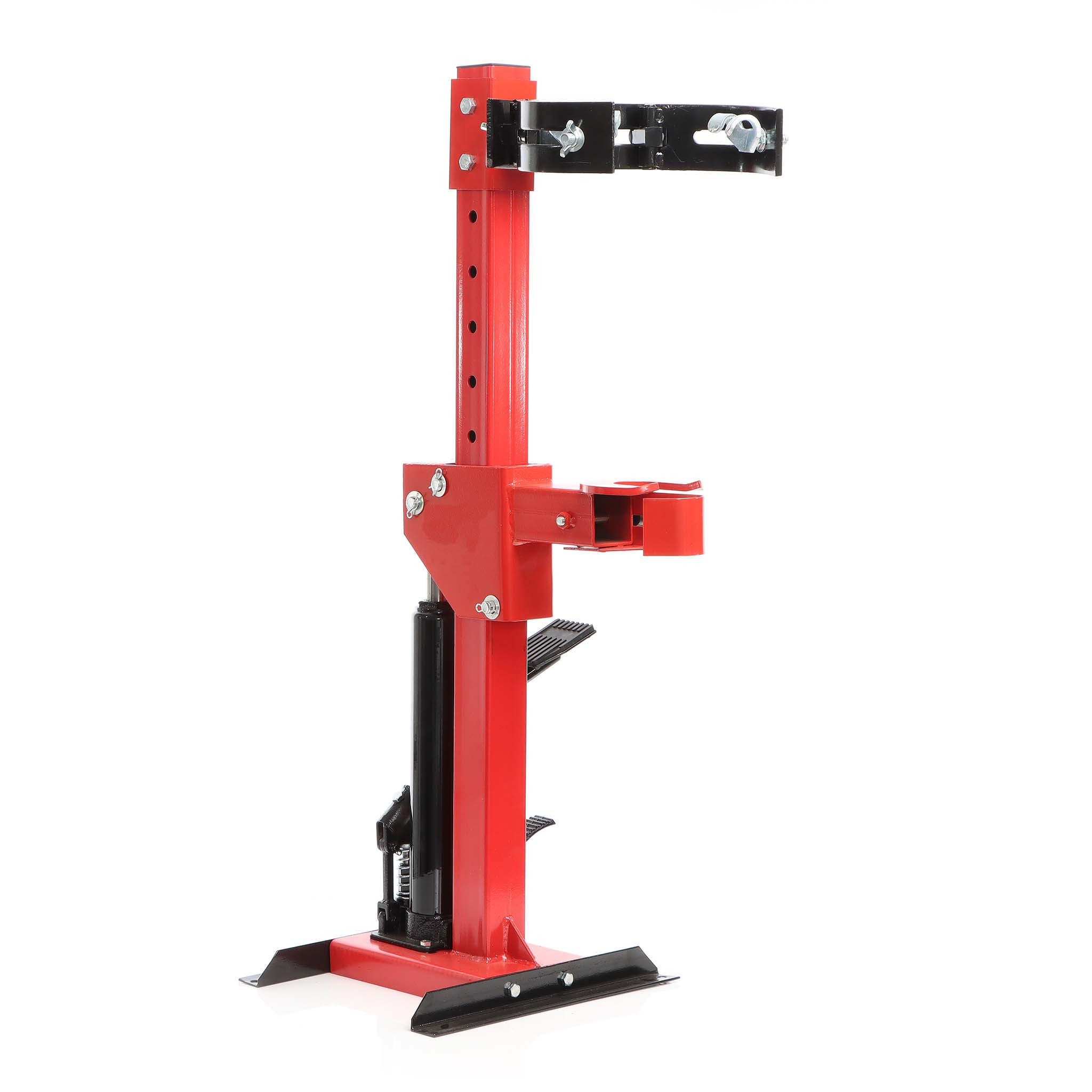 Image of Xpotool Hydraulic Spring Compressor, Compression To 1000 Kg, 290 X 1020 Mm, With Stand Base, Tool For Spring Strut Replacement, Mounting On Car