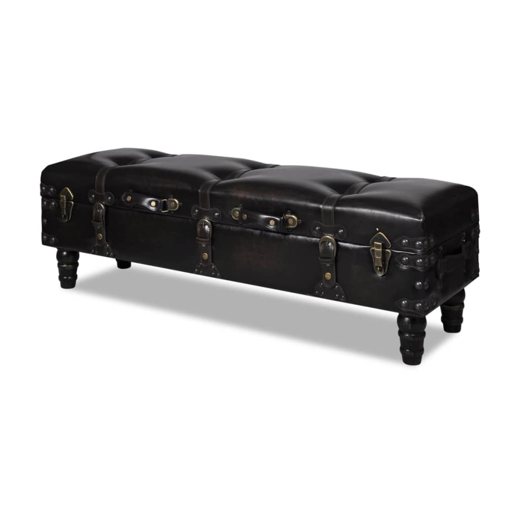 Vidaxl Bench Brown Storage Bench Stool Storage Ottoman