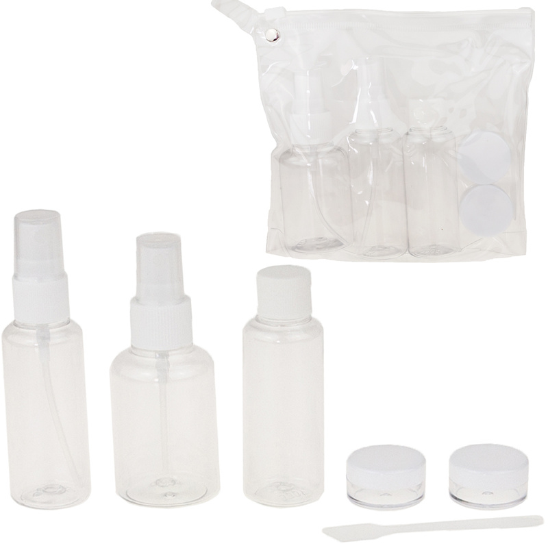 Image of Travel Makeup Bag For Airplane Cosmetics 7el