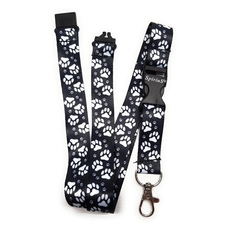 TEMU 1 X Spirius Animal Foots Breakaway Lanyard Neck Strap For Id Badge Holder